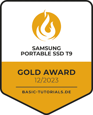 Samsung Portable SSD T9 Test: Gold Award