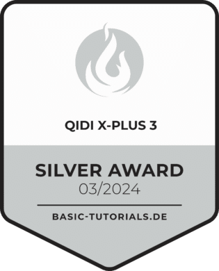 Qidi X-Plus 3 Silver Award