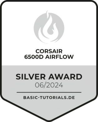 Corsair 6500D Airflow Test Silver Award