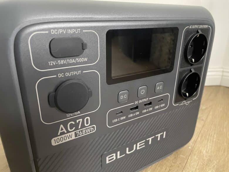 bluetti ac70 test