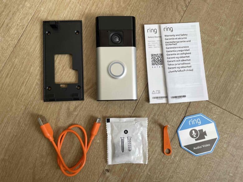 ring battery doorbell test