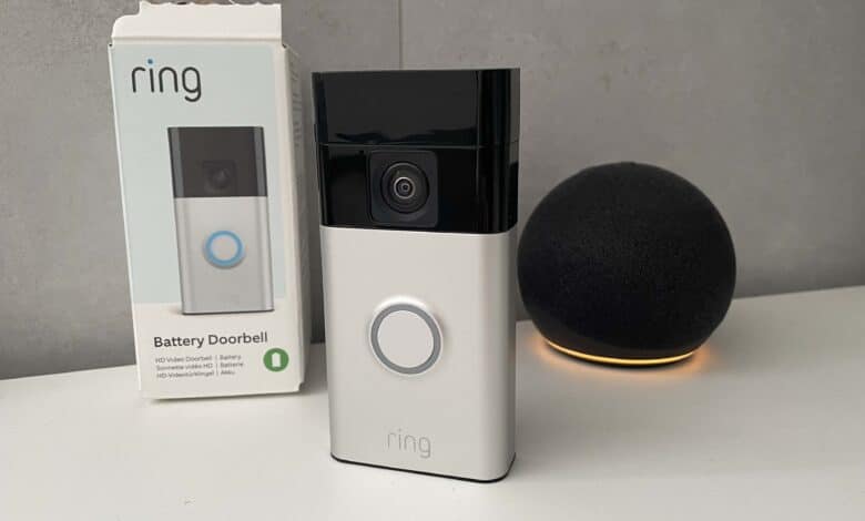 ring battery doorbell test